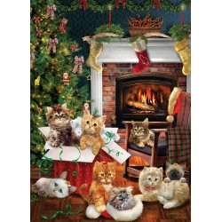 1000pz. - Gatitos Navideños