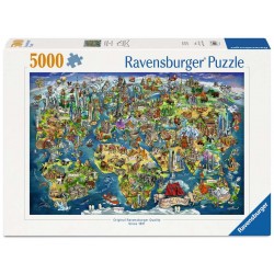5000pz. - Mapa Mundial...