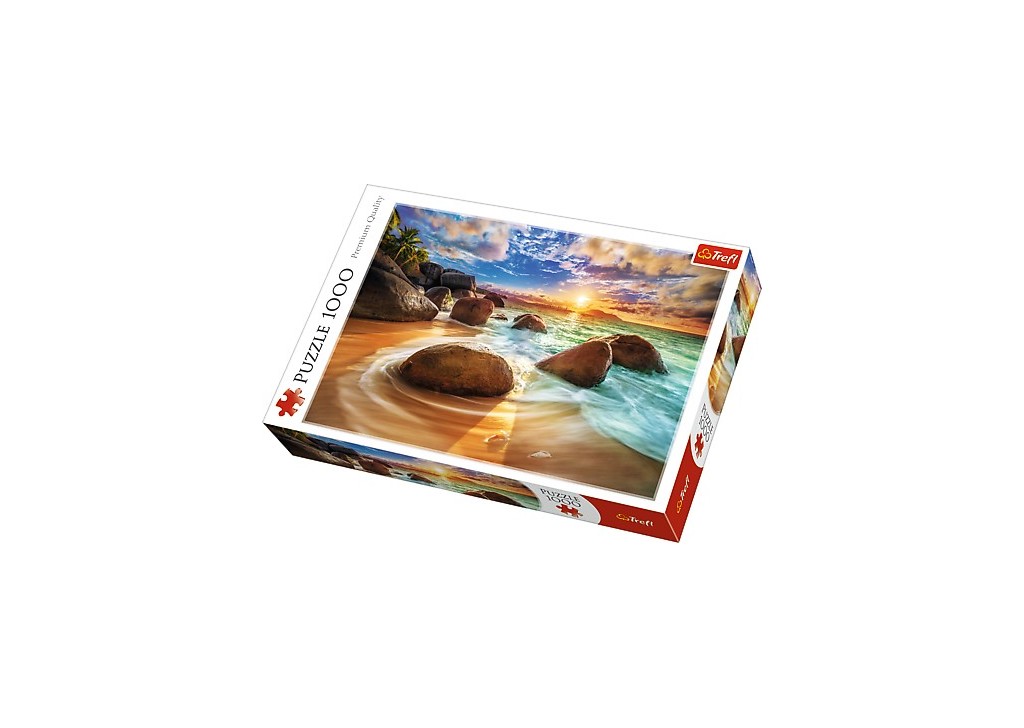 Brandsseller Puzzle 1000 Pezzi – Sumadra Beach India, Formato 68,3 X 48 Cm