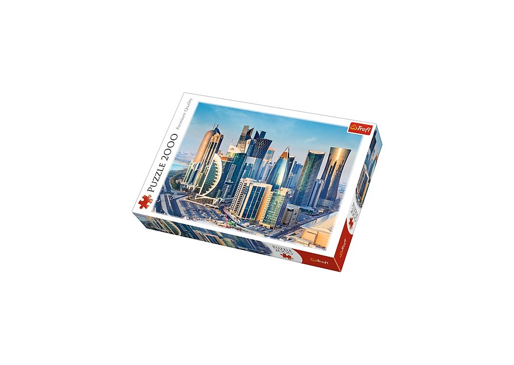 Trefl Puzzle Doha Qatar 2000 Pezzi - Panorama Cittadina, Sfida Per Adulti - 3