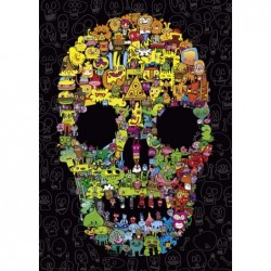 1000pz. - Calavera Doodle